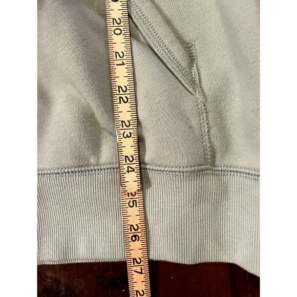 Vans pale green logo hoodie unisex size Small front pocket - Picture 9 of 9